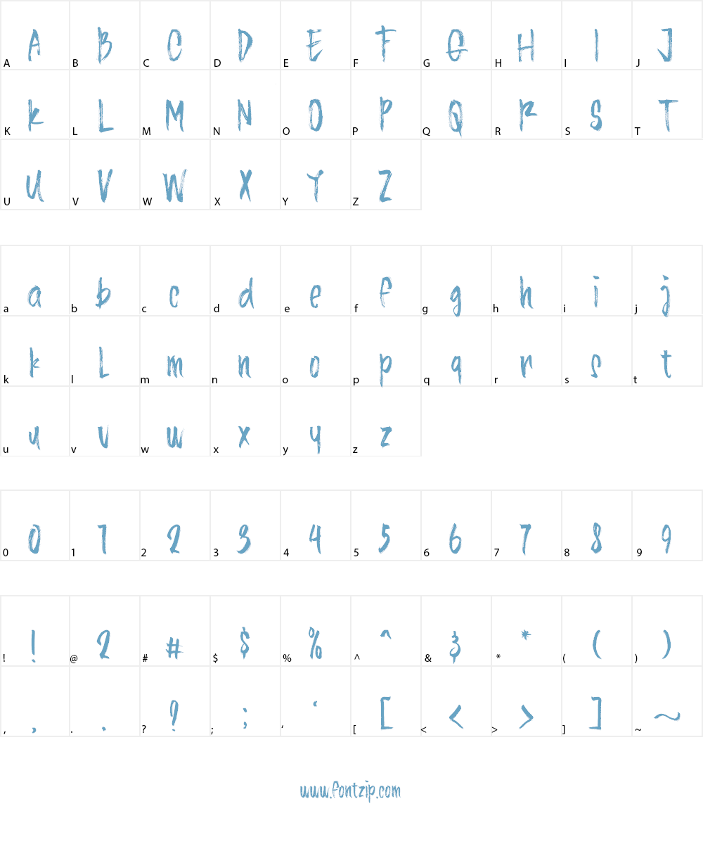 Alinea Typeface Font Character